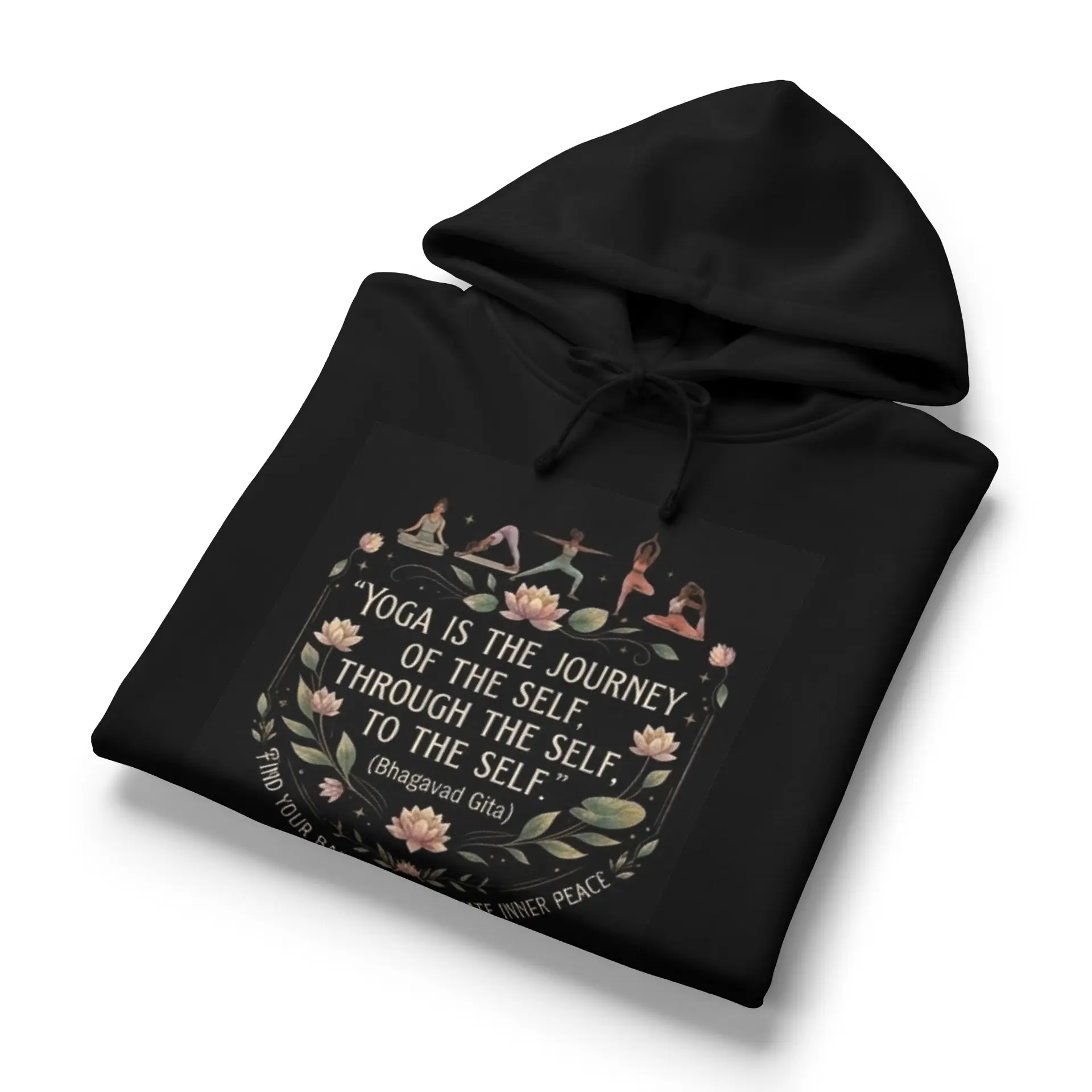 Yoga Journey Hoodie — “Yoga is the Journey of the Self” Organic Women’s Pullover